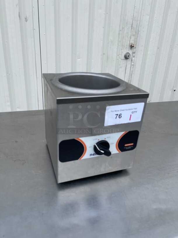 Barley Used! Nemco 6110A 4 qt Countertop Soup Warmer w/ Thermostatic Controls, 120v NSF Tested and Working! - Image 1 of 8