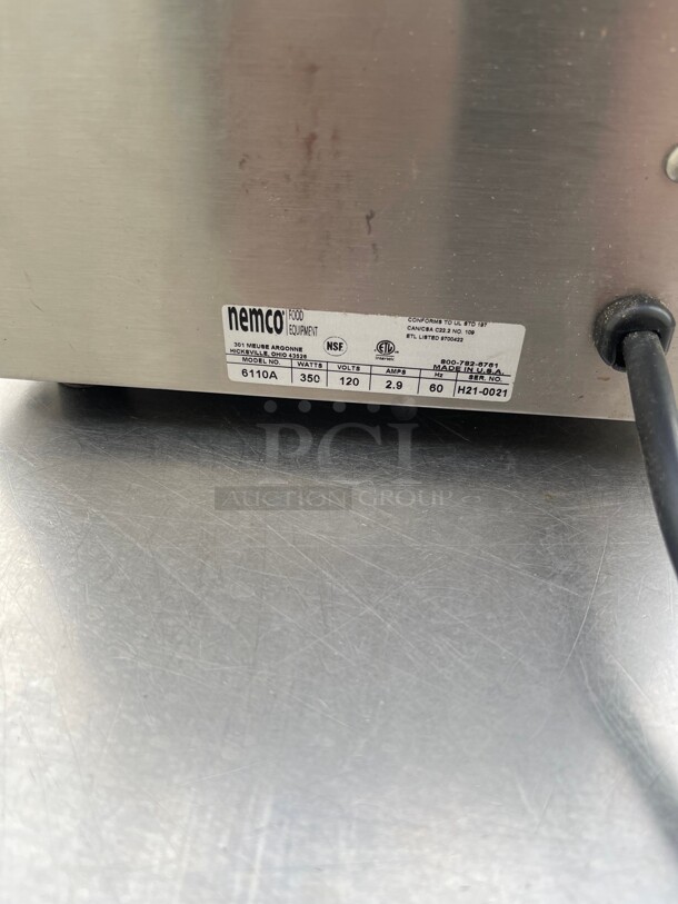 Barley Used! Nemco 6110A 4 qt Countertop Soup Warmer w/ Thermostatic Controls, 120v NSF Tested and Working! - Image 5 of 8