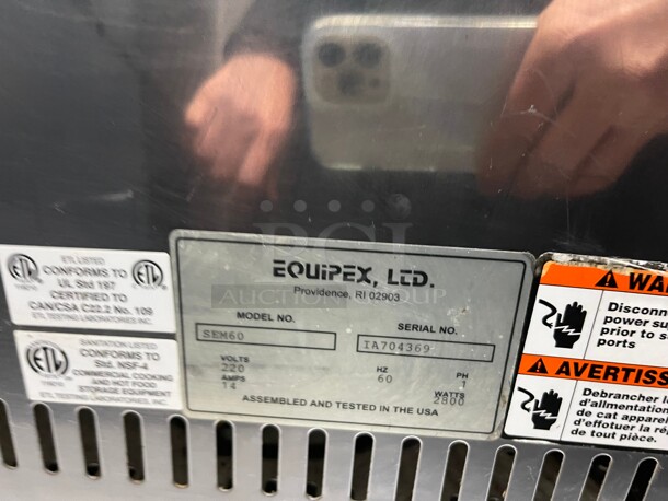 Working! Equipex SEM-60 24inch  Commercial Electric Salamander Broiler, 208v/1ph NSF Tested and Working! - Image 8 of 10