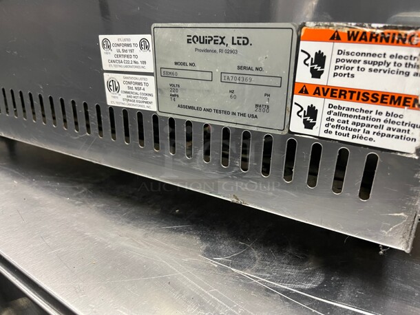 Working! Equipex SEM-60 24inch  Commercial Electric Salamander Broiler, 208v/1ph NSF Tested and Working! - Image 9 of 10