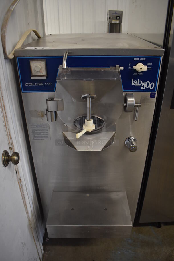 Coldelite LB-500 lab 500 Stainless Steel Commercial Floor Style Batch Freezer on Commercial Casters. 208/230 Volts, 1 Phase. 24x40x51 - Image 1 of 10