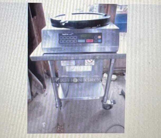 Wunder Bar Metal Commercial Countertop Food Dispensing System. Picture of Unit Before Removal From Restaurant Is Used As Gallery Picture. Does Not Include Equipment Stand. 22x24x17