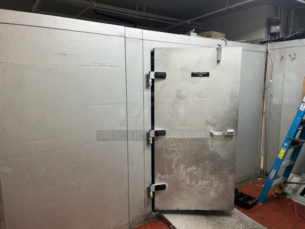 10'x14' Walk In  Cooler Box w/ Compressor and Condenser. Does Not Have Floor. 