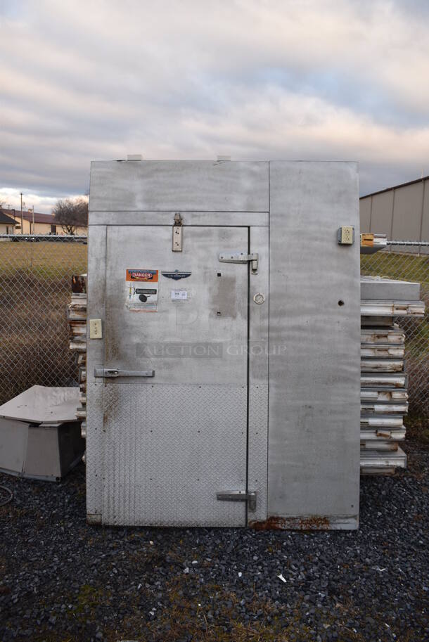 US Cooler 8'x12'x8'  Walk In Cooler Box w/ Copeland CR18K6-TF5-875 Compressor and Condensing Fan. 208/240 Volts, 3 Phase. Picture of the Unit Before Removal Is Included In the Listing. - Image 2 of 10