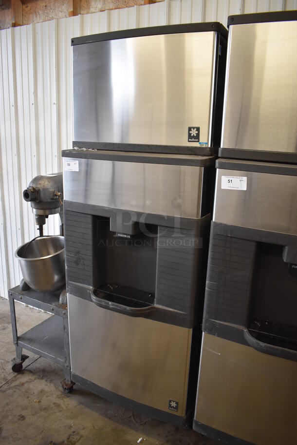 Manitowoc QD0452A Stainless Steel Commercial Ice Machine Head on Manitowoc QPA310 Stainless Steel Commercial Ice Bin Hotel Dispenser. 115 Volts, 1 Phase. 30x31x82 - Image 5 of 7