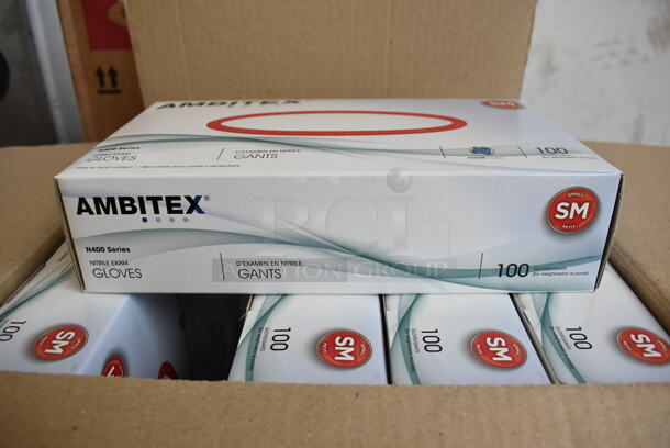10 BRAND NEW IN BOX! Ambitex Small Nitrile Exam Gloves. 10 Times Your Bid! - Image 3 of 4