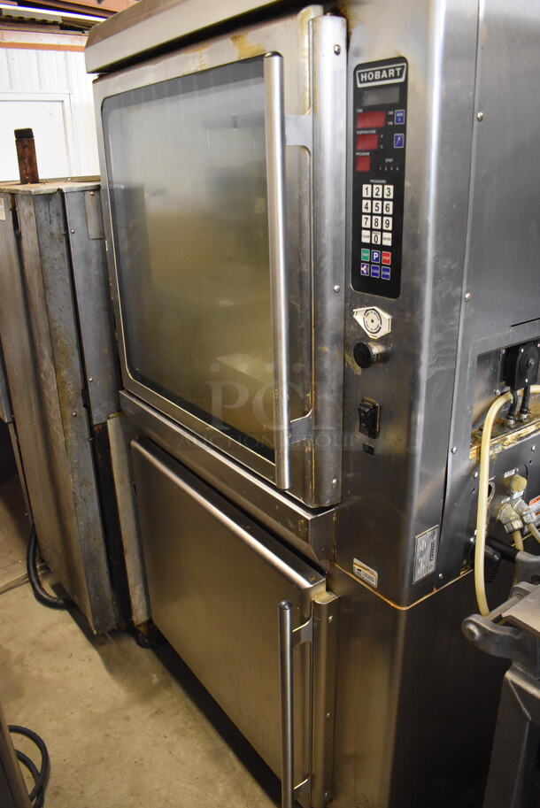 Hobart KA7E Stainless Steel Commercial Floor Style Electric Powered Self Cleaning Rotisserie Oven on Commercial Casters. 208 Volts, 3/1 Phase. 38x35x71 - Image 9 of 12