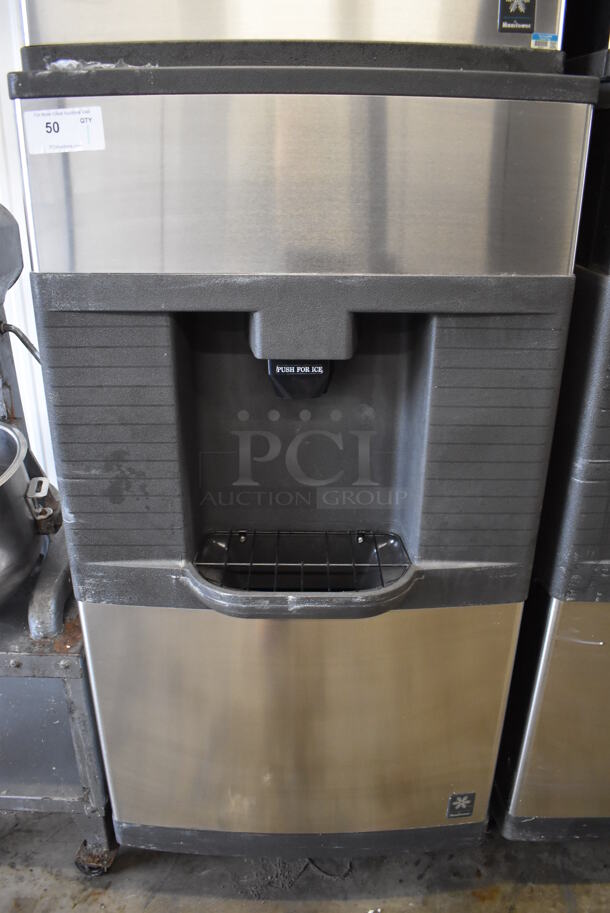 Manitowoc QD0452A Stainless Steel Commercial Ice Machine Head on Manitowoc QPA310 Stainless Steel Commercial Ice Bin Hotel Dispenser. 115 Volts, 1 Phase. 30x31x82 - Image 7 of 7