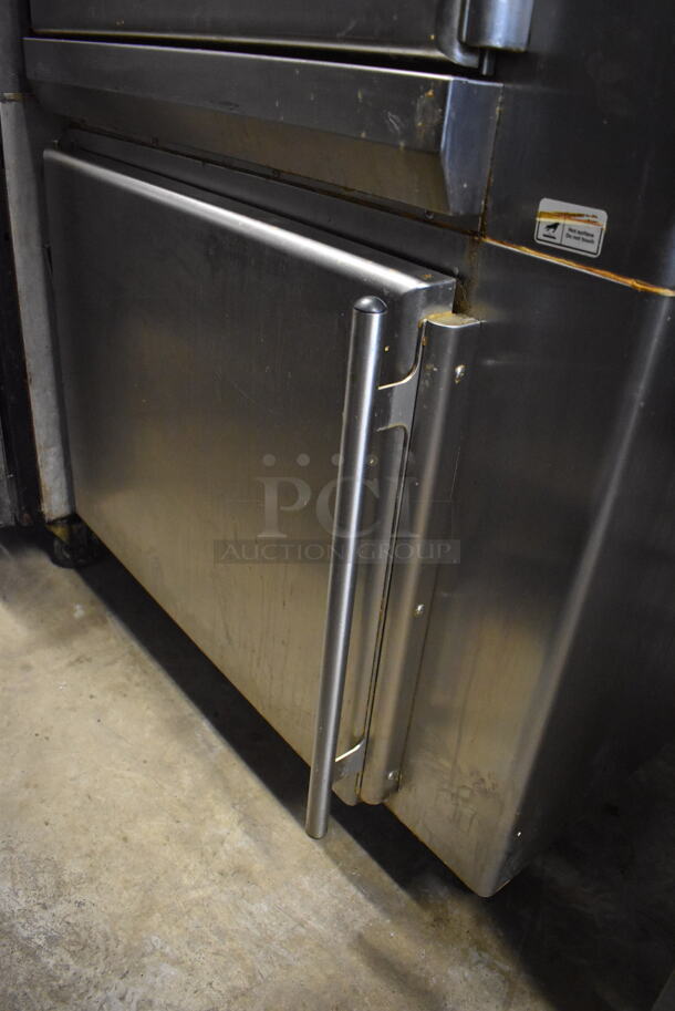 Hobart KA7E Stainless Steel Commercial Floor Style Electric Powered Self Cleaning Rotisserie Oven on Commercial Casters. 208 Volts, 3/1 Phase. 38x35x71 - Image 10 of 12