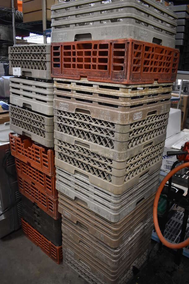 18 Various Dish Caddies w/ Various Glasses Including Wine Glasses. 18 Times Your Bid! - Image 5 of 5