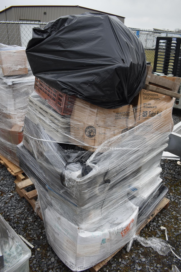 MEGA LOT OF 7 Pallets of Various Smallwares Including Bins, Dish Caddies and Ice Bucket Stands. Must Take All Pallets. 7 Times Your Bid! - Image 5 of 12