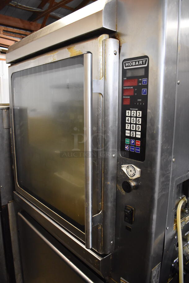 Hobart KA7E Stainless Steel Commercial Floor Style Electric Powered Self Cleaning Rotisserie Oven on Commercial Casters. 208 Volts, 3/1 Phase. 38x35x71 - Image 12 of 12