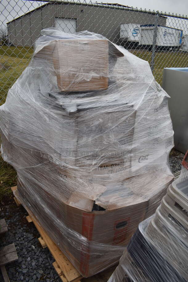 MEGA LOT OF 7 Pallets of Various Smallwares Including Bins, Dish Caddies and Ice Bucket Stands. Must Take All Pallets. 7 Times Your Bid! - Image 6 of 12