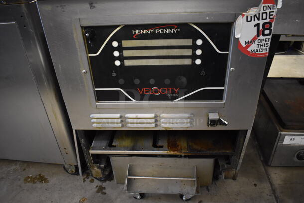 2015 Henny Penny PXE-100 Velocity Series Stainless Steel Commercial Floor Style Electric Powered Pressure Fryer. 208 Volts, 3 Phase. 24x38x65 - Image 6 of 8