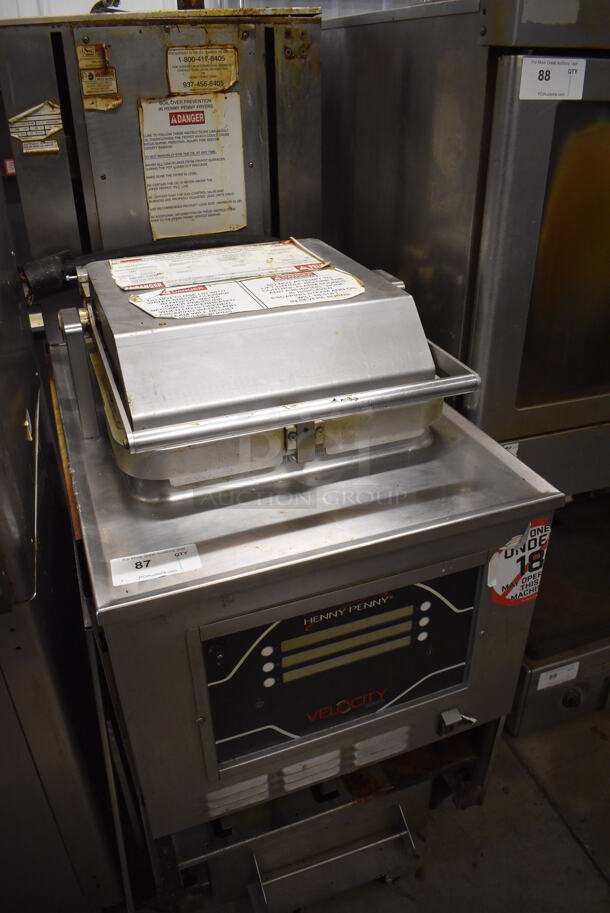 2015 Henny Penny PXE-100 Velocity Series Stainless Steel Commercial Floor Style Electric Powered Pressure Fryer. 208 Volts, 3 Phase. 24x38x65 - Image 8 of 8