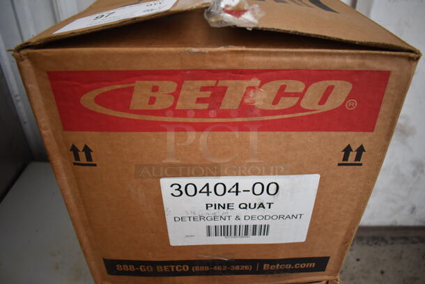 2 Boxes of 4 BRAND NEW IN BOX! Betco Pine Quat One Step Disinfectant Jugs. 6x6x12. 2 Times Your Bid! - Image 5 of 5
