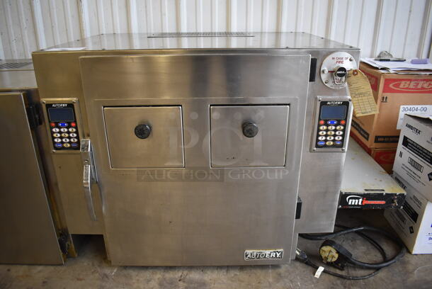 2010 Auto Fry MTI-40C Stainless Steel Commercial Countertop Electric Powered Ventless Greaseless Fryer. 240 Volts, 3 Phase. 45x28x30