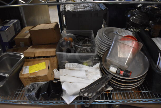 ALL ONE MONEY! Metro Lot of Various Items Including Coffee Grounds, Mason Jars, BRAND NEW IN BOX Glassware and Tomato Slicers. Does Not Include Shelving Unit - Image 9 of 10