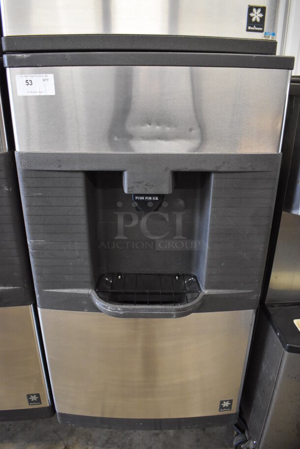 Manitowoc QD0452A Stainless Steel Commercial Ice Machine Head on Manitowoc QPA310 Stainless Steel Commercial Ice Bin Hotel Dispenser. 115 Volts, 1 Phase. 30x31x82 - Image 6 of 8
