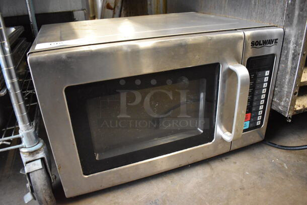 Solwave Stainless Steel Commercial Countertop Microwave Oven. 23x19x15 - Image 2 of 6