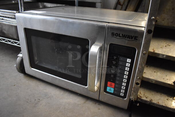 Solwave Stainless Steel Commercial Countertop Microwave Oven. 23x19x15 - Image 3 of 6