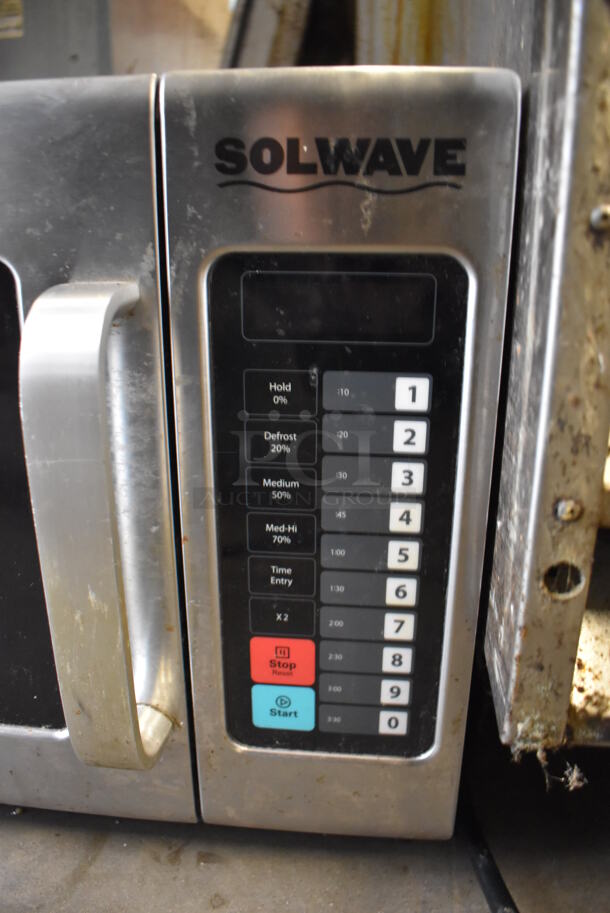 Solwave Stainless Steel Commercial Countertop Microwave Oven. 23x19x15 - Image 4 of 6