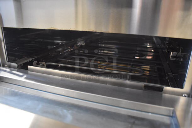 LIKE NEW! Avantco 177DPO18DD Stainless Steel Commercial Countertop Electric Powered Double Deck Pizza Oven / Bakery Oven. Used a Few Times at Trade Show as a Demonstration. 240 Volts. 28x24x23. Tested and Working! - Image 5 of 10