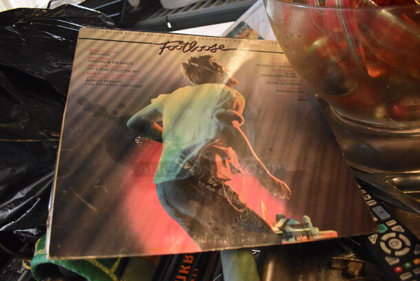 ALL ONE MONEY! Tier Lot of Various Items Including Tambourine, Extension Cord in Holder, Dust Pans, Bush Trimmer and Footloose Record Sleeve - Image 4 of 7