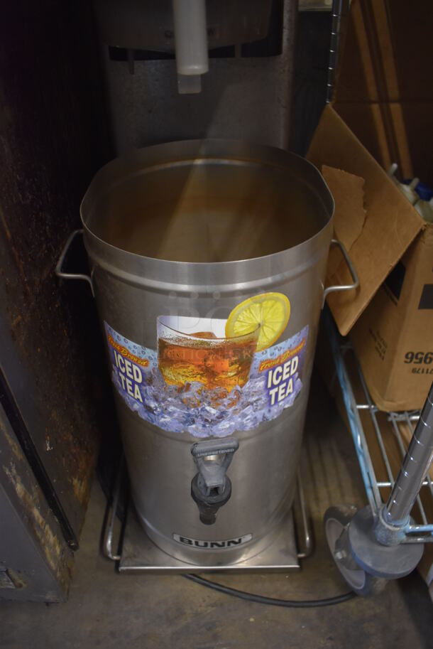 Bunn TB3Q Stainless Steel Commercial Countertop Iced Tea Machine w/ Beverage Holder and Poly Brew Basket. 120 Volts, 1 Phase. 12x24x35 - Image 4 of 5