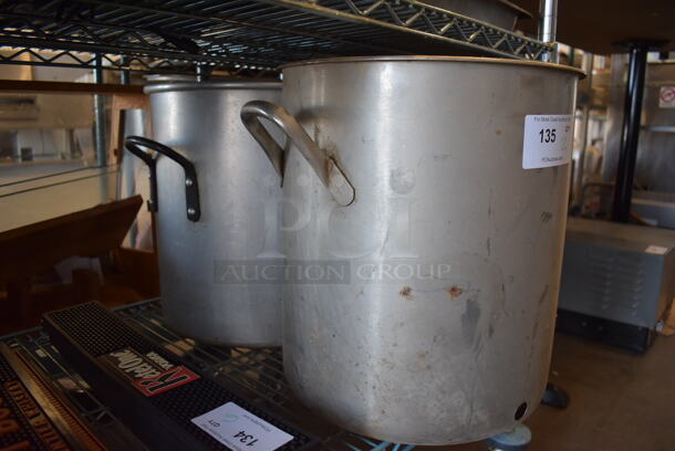 2 Metal Stock Pots. 18x14x16, 17x15x16. 2 Times Your Bid! - Image 2 of 3