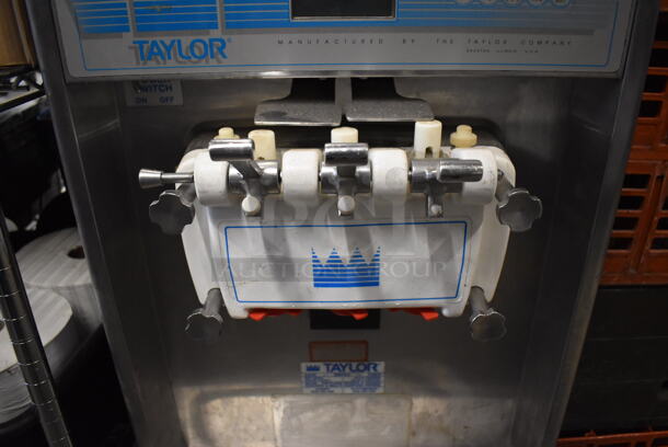 Taylor Stainless Steel Commercial Countertop 2 Flavor w/ Twist Soft Serve Ice Cream Machine. 20x34x37 - Image 4 of 7