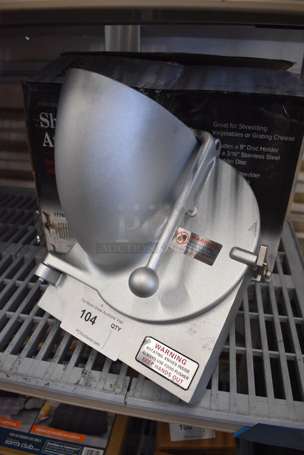 BRAND NEW IN BOX! Avantco 177MX20SHRDR Metal Commercial Pelican Head w/ Grating Blade. 10x18x15