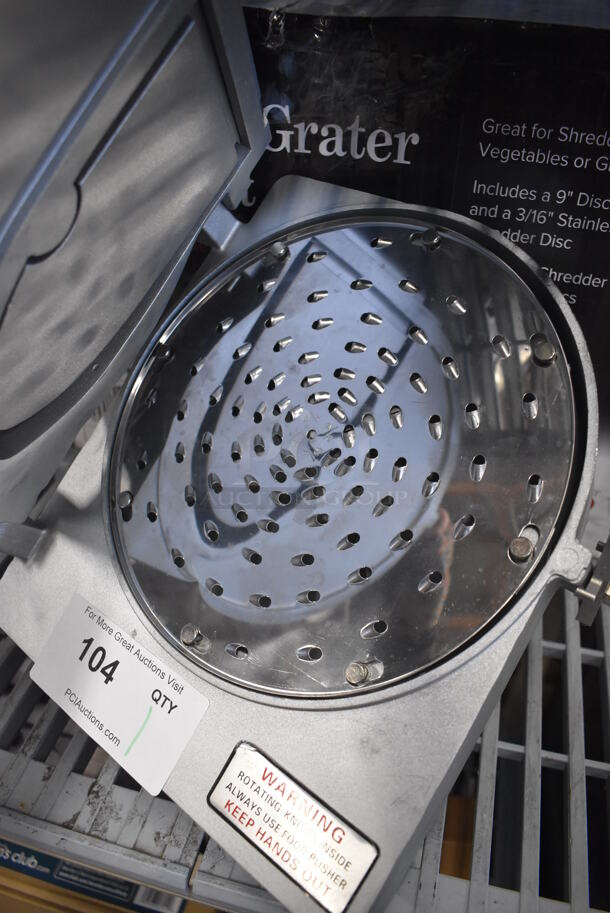 BRAND NEW IN BOX! Avantco 177MX20SHRDR Metal Commercial Pelican Head w/ Grating Blade. 10x18x15 - Image 3 of 6