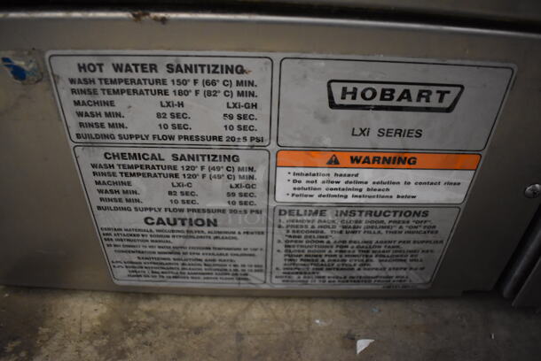 Hobart LXIH Stainless Steel Commercial Undercounter Dishwasher. 120/208-240 Volts, 1 Phase. 24x26x34 - Image 6 of 7