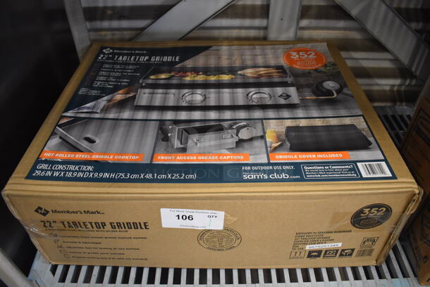 BRAND NEW IN BOX! Member's Mark 22" Tabletop Griddle. - Image 2 of 6