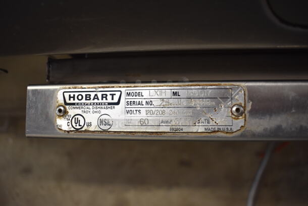 Hobart LXIH ENERGY STAR Stainless Steel Commercial Undercounter Dishwasher. 120/208-240 Volts, 1 Phase. 24x26x34 - Image 5 of 8