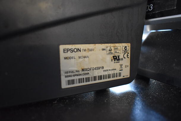Posiflex XT-3000 15" POS Monitor w/ Credit Card Reading Strip, Epson M244A Receipt Printer and Metal Cash Drawer - Image 4 of 7
