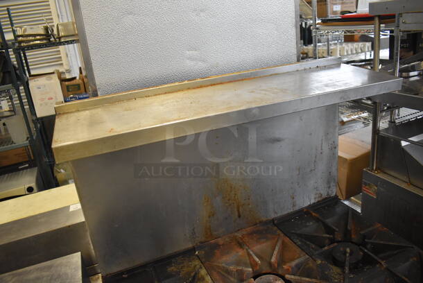 Southbend Stainless Steel Commercial Propane Gas Powered 6 Burner Range w/ Oven, Over Shelf and Back Splash on Commercial Casters. 37x34x60 - Image 5 of 8