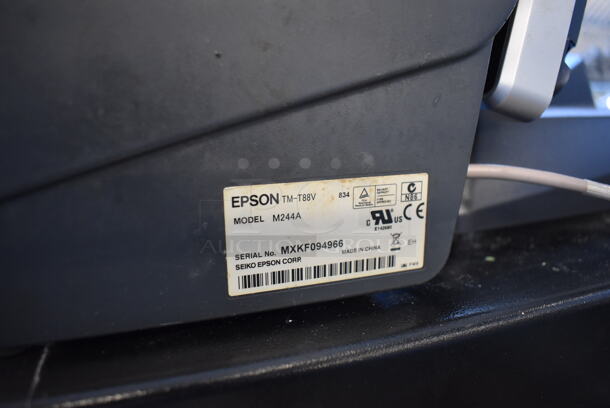 Posiflex XT-3000 15" POS Monitor w/ Credit Card Reading Strip, Epson M244A Receipt Printer and Metal Cash Drawer - Image 4 of 6