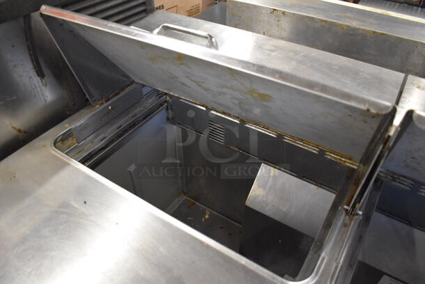 2019 Delfield 4448N-12 Stainless Steel Commercial Sandwich Salad Prep Table Bain Marie Mega Top on Commercial Casters. 115 Volts, 1 Phase. 48x32x42. Tested and Powers On But Does Not Get Cold - Image 5 of 8
