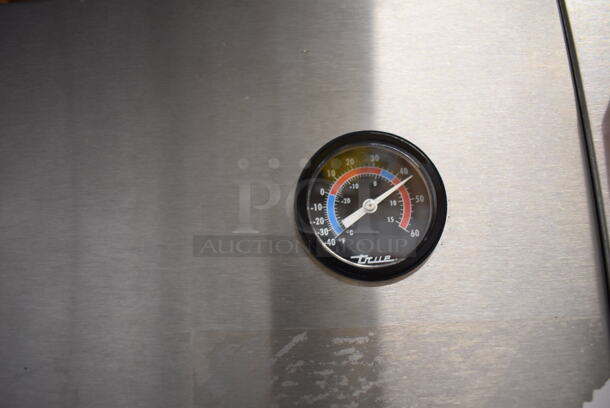 2013 True TG1R-1S ENERGY STAR Stainless Steel Commercial Single Door Reach In Cooler w/ Poly Coated Racks on Commercial Casters. 115 Volts, 1 Phase. 29x35x83. Tested and Working! - Image 4 of 6