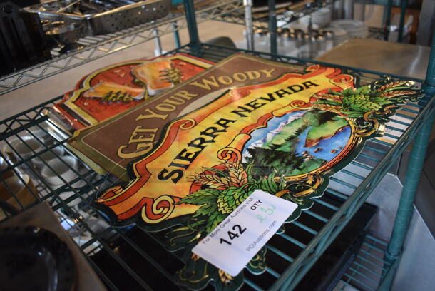 ALL ONE MONEY! Lot of 3 Various Signs; Sierra Nevada, Get Your Woody Serviced Here and Cadaver Tavern. Includes 19x12.5 - Image 2 of 5