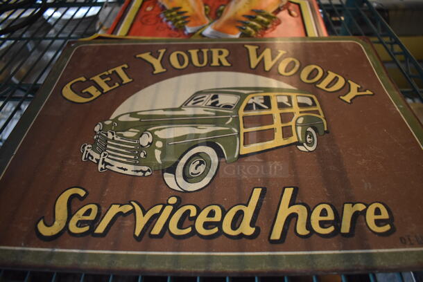 ALL ONE MONEY! Lot of 3 Various Signs; Sierra Nevada, Get Your Woody Serviced Here and Cadaver Tavern. Includes 19x12.5 - Image 3 of 5