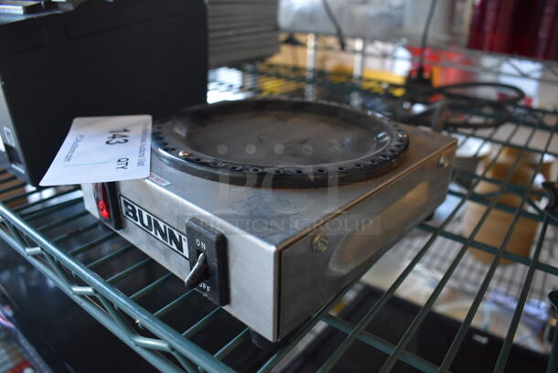 Bunn WX1 Stainless Steel Commercial Countertop Single Burner Coffee Pot Warmer. 120 Volts, 1 Phase. 6.5x7x3.5. Tested and Working! - Image 2 of 4