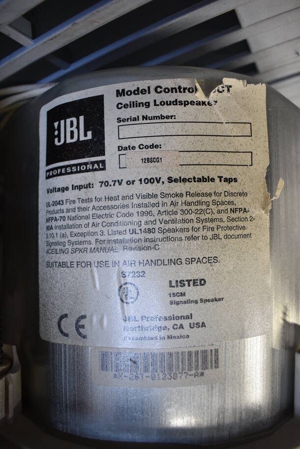 8 JBL 26CT Metal Speakers. 10x10x8. 8 Times Your Bid! - Image 4 of 5