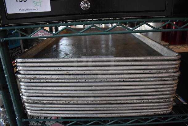 16 Metal Full Size Baking Pans. 18x26x1. 16 Times Your Bid! - Image 1 of 3