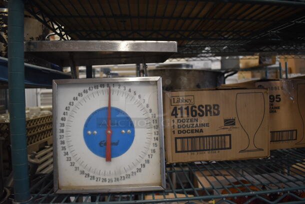 ALL ONE MONEY! Metro Lot of Various Items Including BRAND NEW IN BOX Glassware, Stainless Steel Drop In Bins, Lettuce Spinner, Utensils and Chafing Dish Frames. Does Not Include Shelving Unit - Image 5 of 8