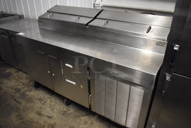 Traulsen VPS72S Stainless Steel Commercial Prep Table on Commercial Casters. 115 Volts, 1 Phase. 72x34x48. Tested and Does Not Power On - Image 1 of 8