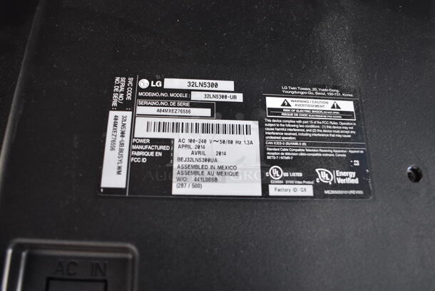 2 2014 LG 32LN5300 32" Televisions. 100-240 Volts, 1 Phase. 2 Times Your Bid! - Image 4 of 5