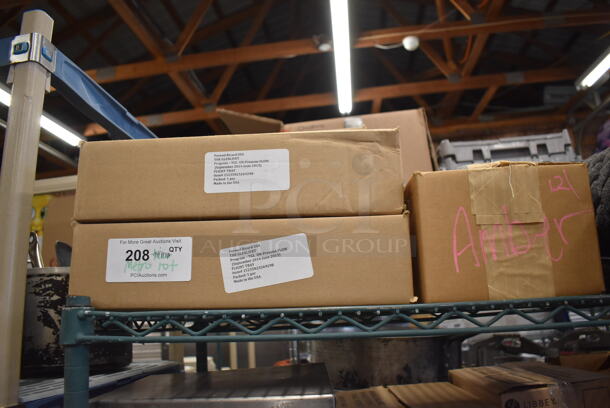 ALL ONE MONEY! Metro Lot of Various Items Including BRAND NEW IN BOX Glassware, Stainless Steel Drop In Bins, Lettuce Spinner, Utensils and Chafing Dish Frames. Does Not Include Shelving Unit - Image 8 of 8